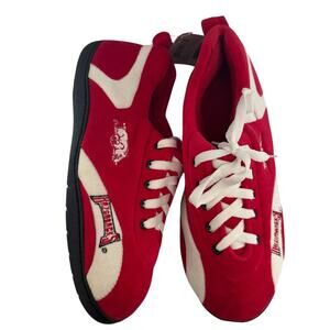 Comfy Feet Arkansas Razorbacks All Around NWT Slippers Red Unisex XL